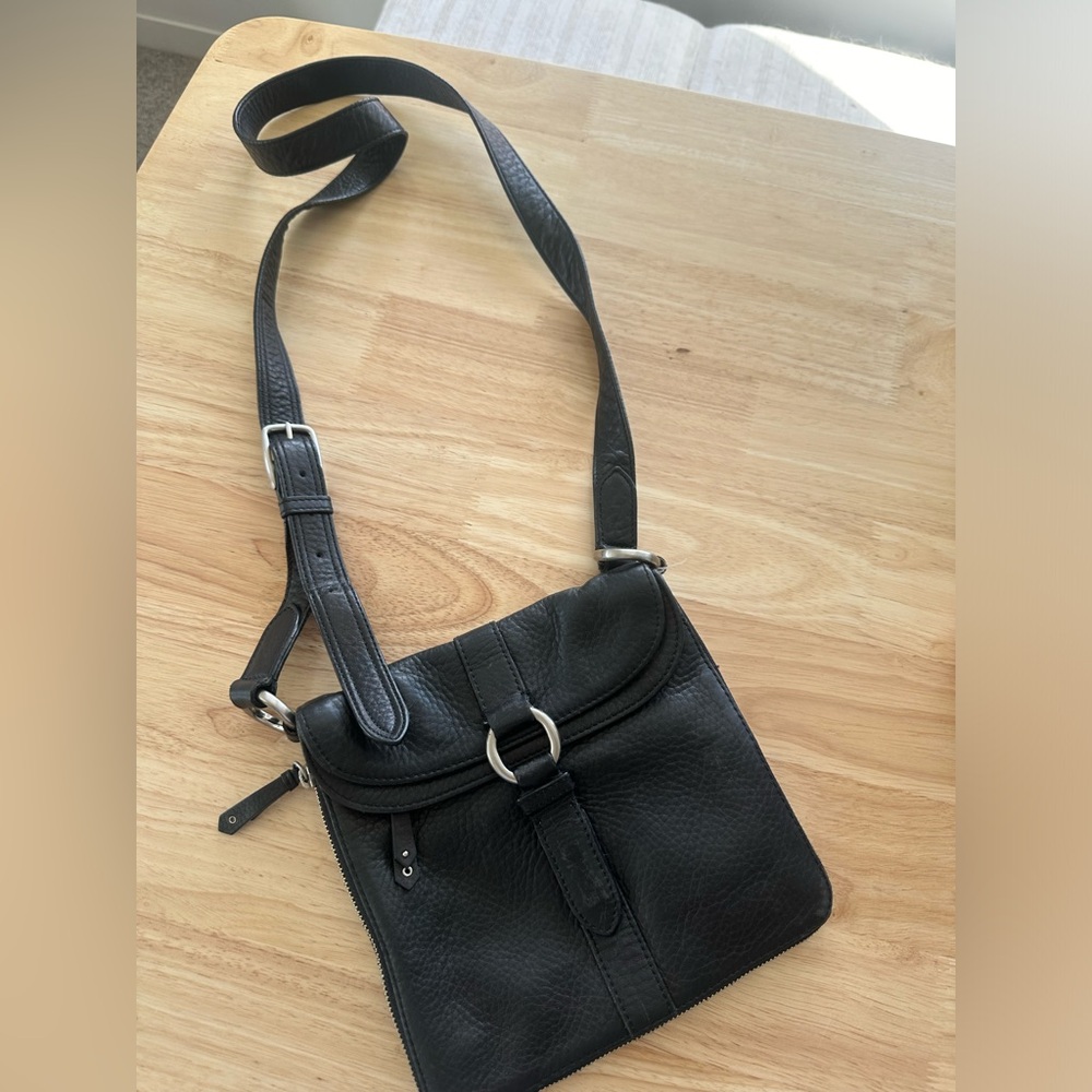 Cole Haan Black leather crossbody bag